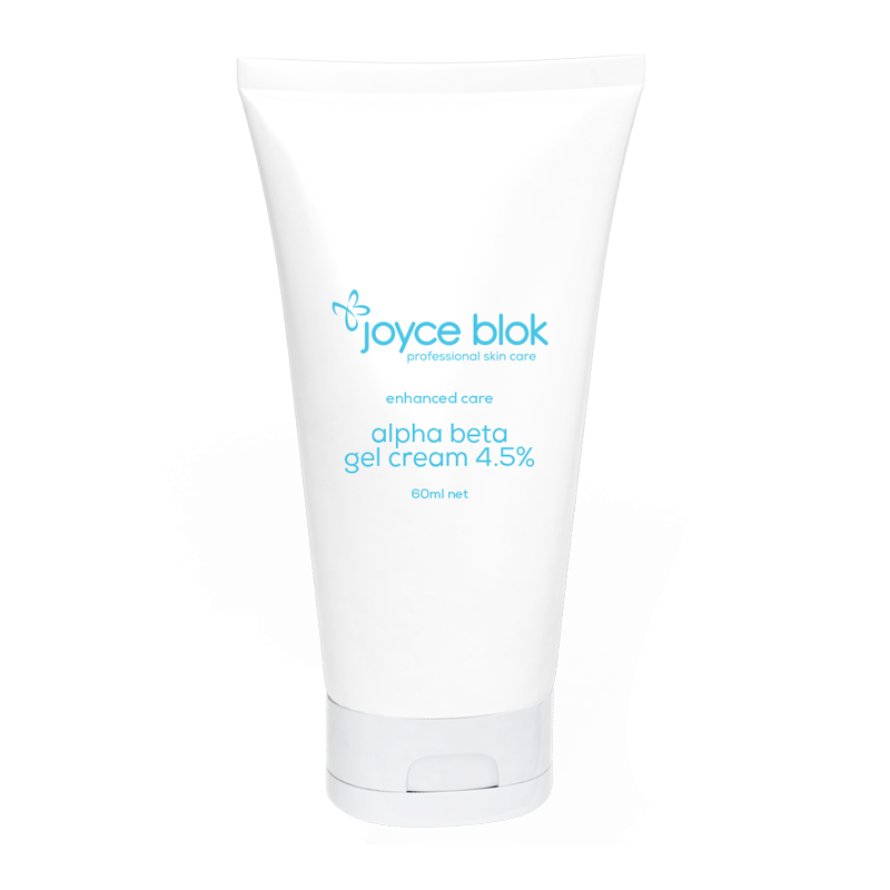 Product shot of a Joyce Blok 60ml Alpha Beta Gel Cream 4.5% Tube