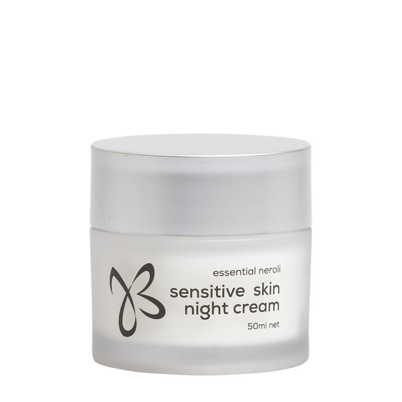 sensitive skin night cream jar