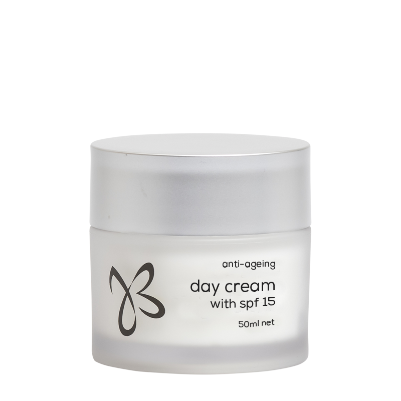 anti-ageing day cream with spf15 jar