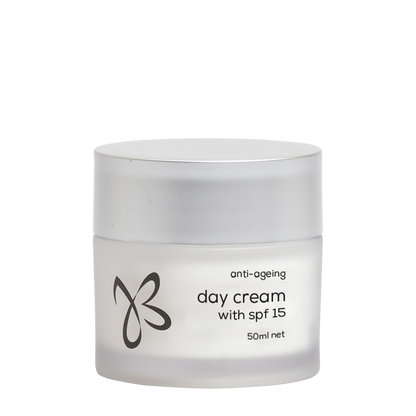 anti-ageing day cream with spf15 jar