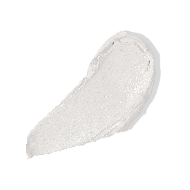 close up white exfoliant cream texture